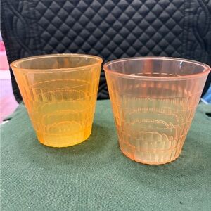 Vintage Set of 2 Quaker Oats Juice Cups
